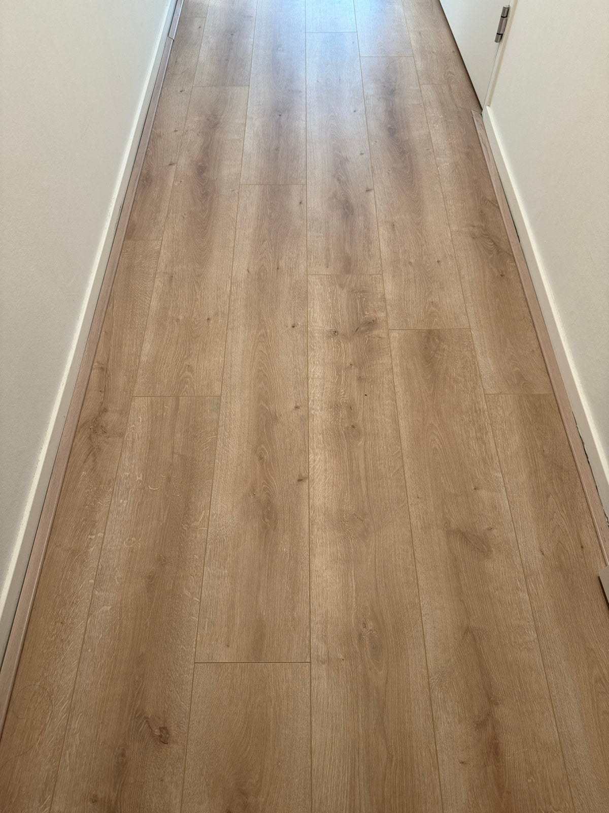 Gamma Laminaat Göteborg Beige Eiken (ca. 65m²), Ophalen, Gebruikt, 50 tot 150 cm, 10 m² of meer