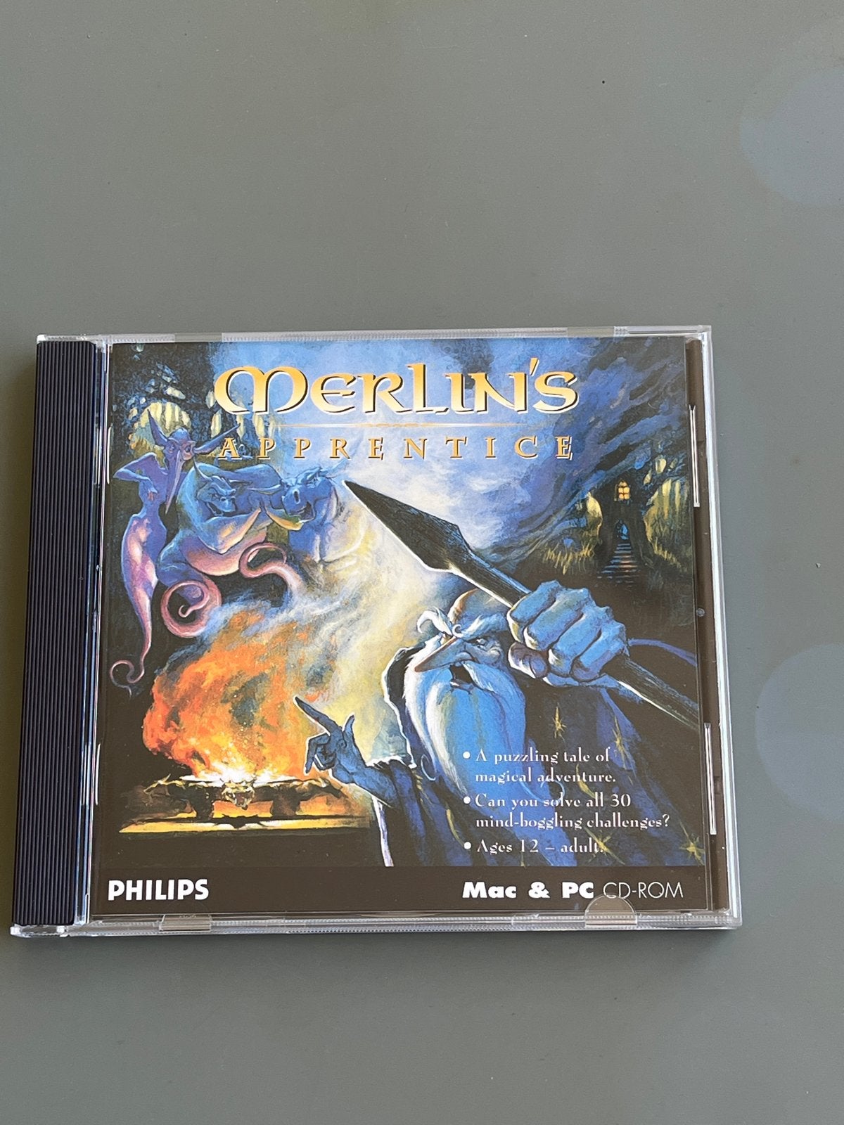 Merlin's Apprentice - Philips CD-ROM (Mac & PC), Spelcomputers en Games, Puzzel en Educatief, 1 speler, Ophalen of Verzenden, Zo goed als nieuw