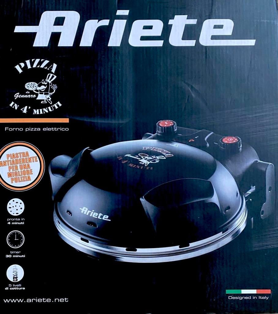 Nieuwe Ariete Pizza Oven 917 – Pizza in 4 Minuten -Ongeopend, Ophalen of Verzenden, Nieuw, Minder dan 45 cm