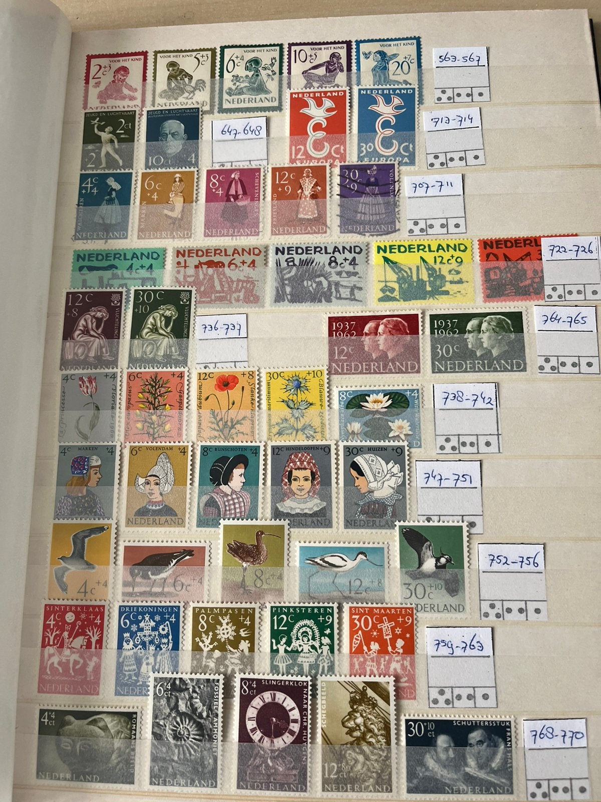 Nederland album met voornl MNH, Ophalen of Verzenden, Nederland