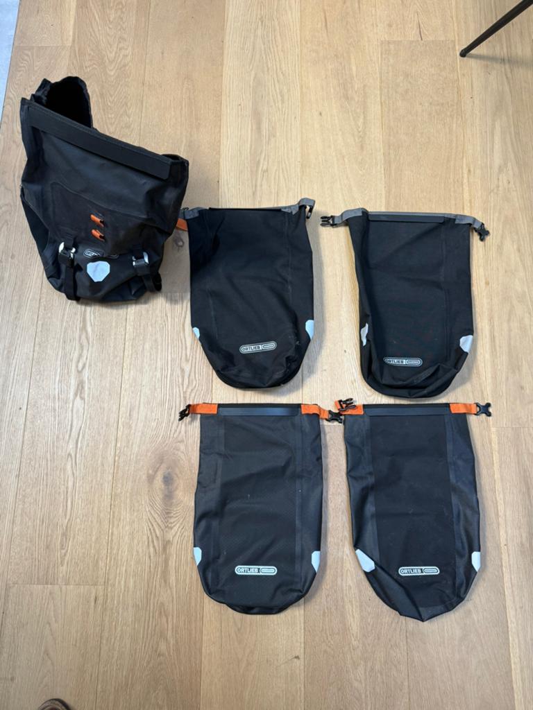 Ortlieb waterdichte bikepack tassen – set van 5, Ophalen, Zo goed als nieuw