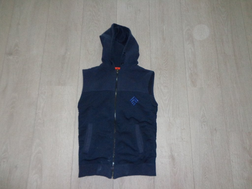 Donkerblauwe heren/jongens bodywarmer van hound, maat m, Ophalen of Verzenden, Gedragen, Maat 48/50 (M), Blauw