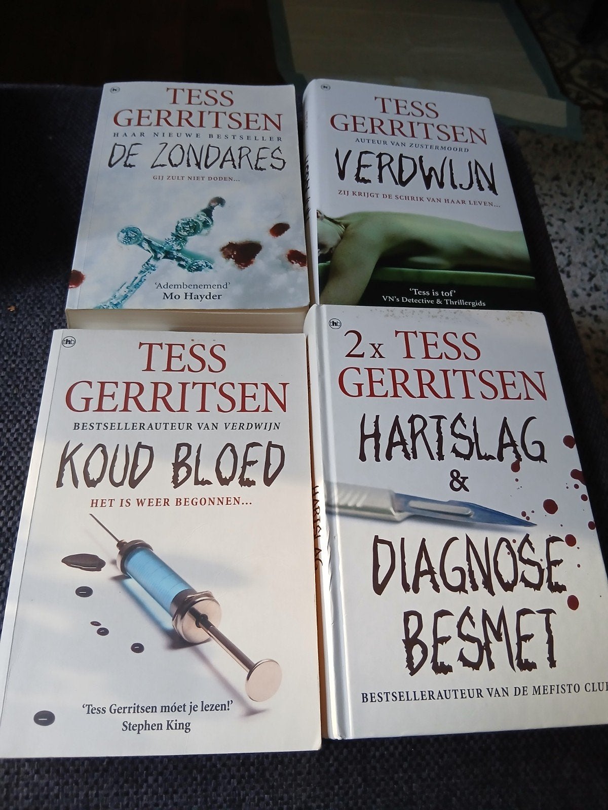 tess gerritsen 5 boeken, Ophalen of Verzenden, Zo goed als nieuw, Tess Gerritsen