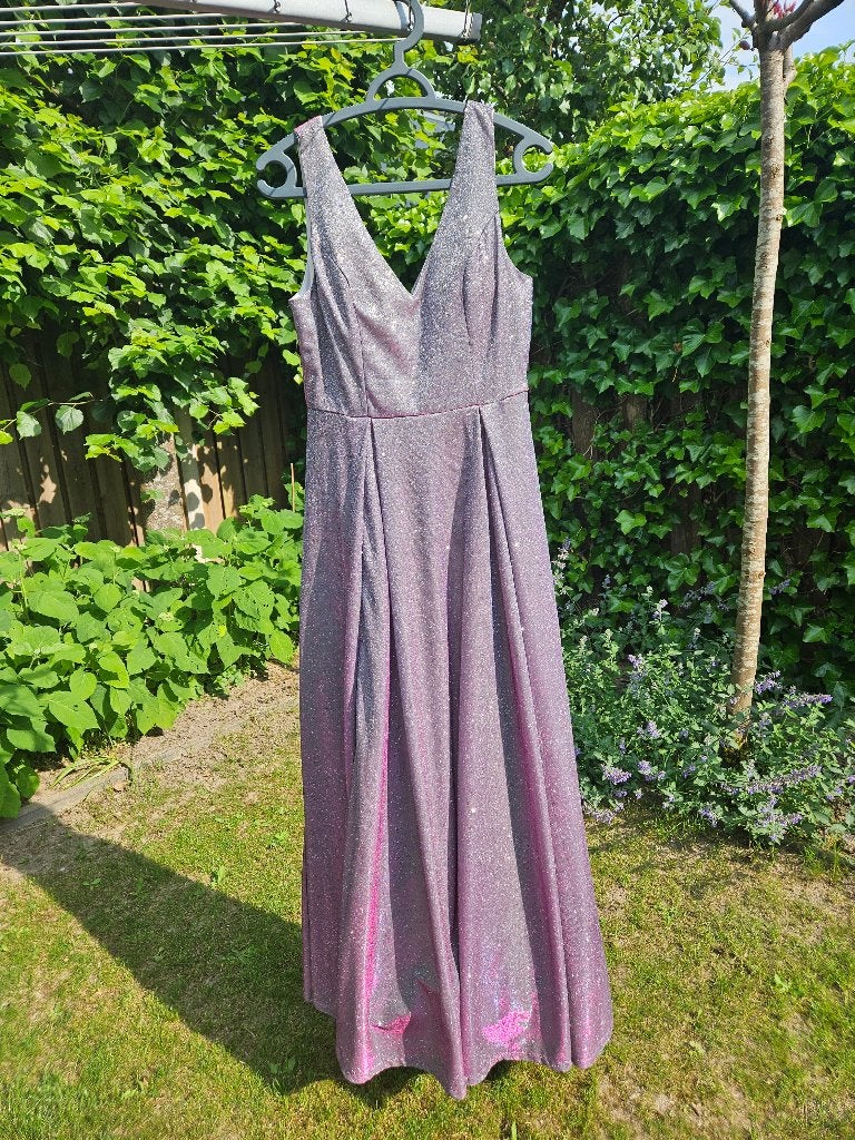 Galajurk glitter (zilver/paars/roze), Maat 38/40 (M), Galajurk, Overige kleuren, Zeba Collection