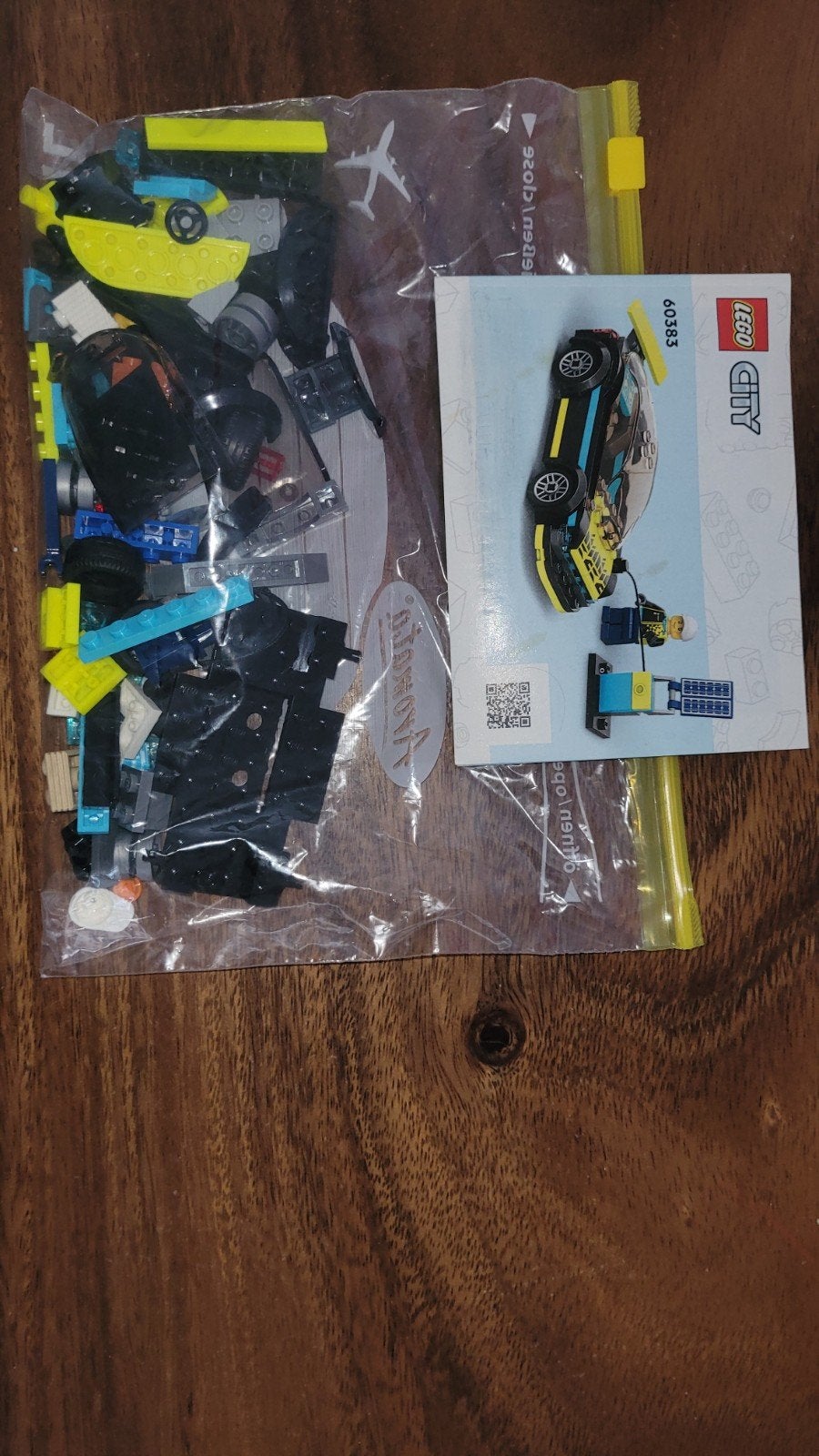 Lego City 60383 Sportwagen (compleet, zonder doo, Ophalen of Verzenden, Zo goed als nieuw