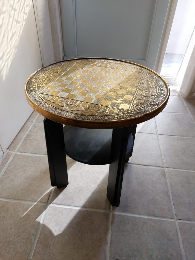 Antieke damtafel, Ophalen, Rond, 45 tot 60 cm