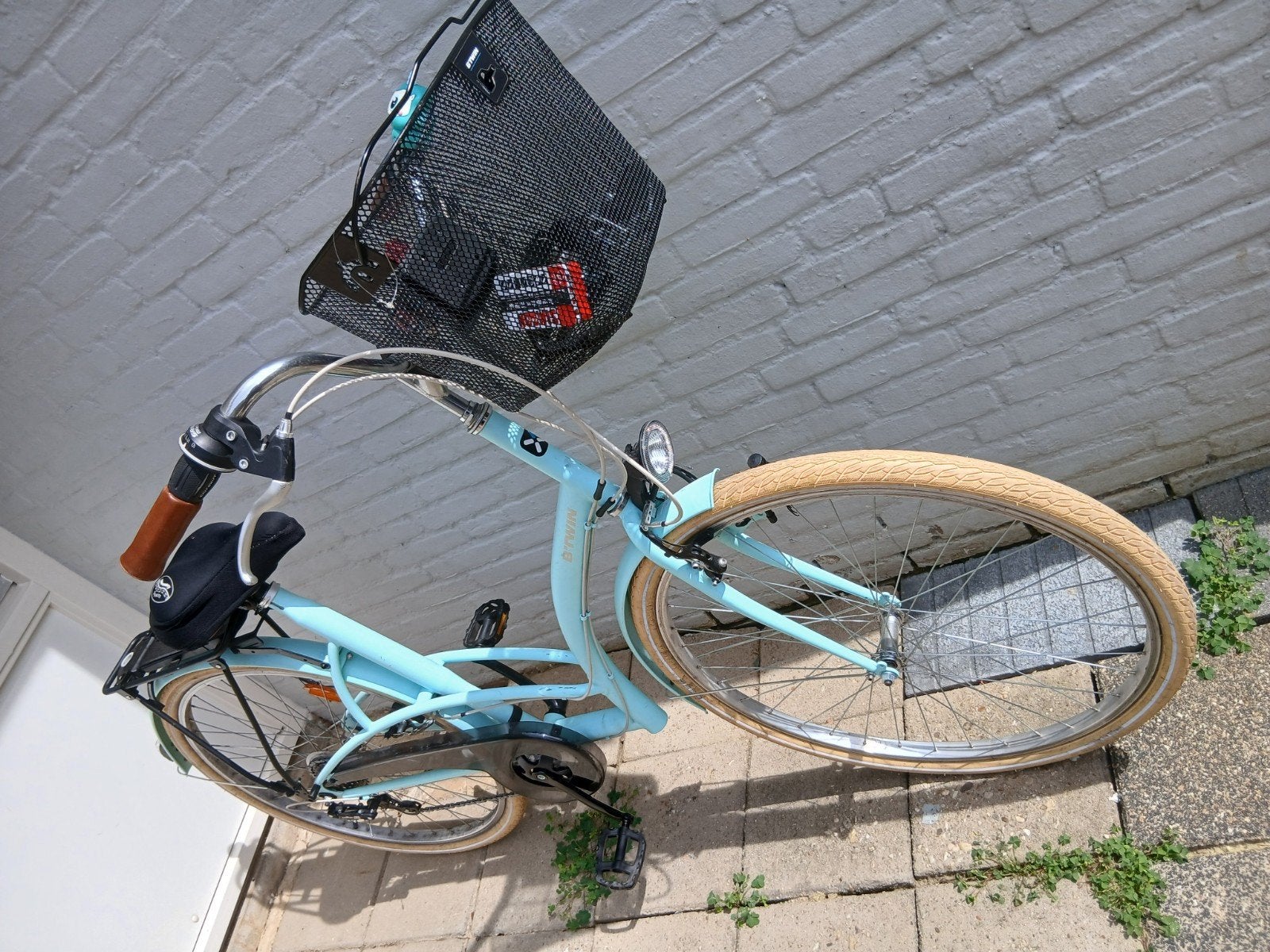 B Twin Decathlon Damesfiets, Ophalen, Gebruikt, Staal, Overige typen