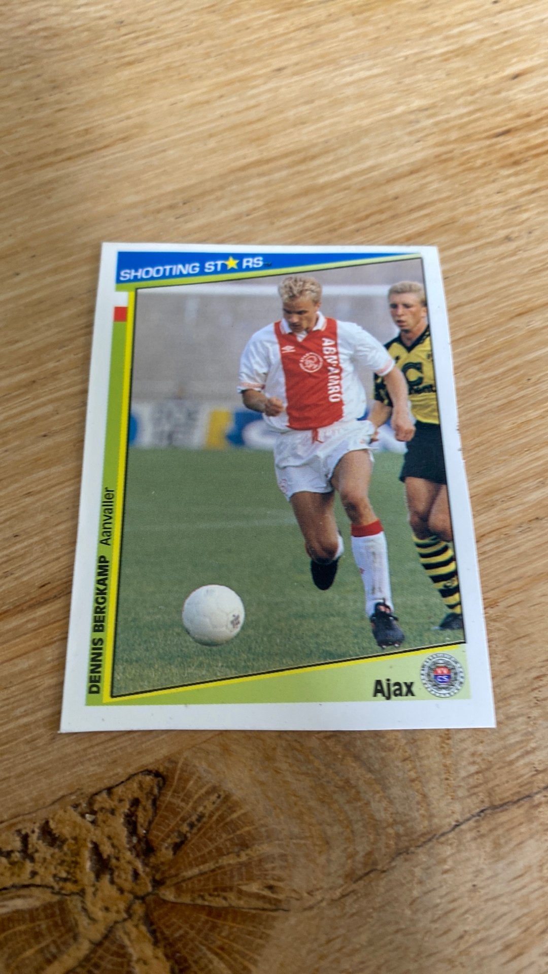 Panini shooting stars bergkamp, Ophalen of Verzenden, Zo goed als nieuw, Buitenlandse clubs, Poster, Plaatje of Sticker