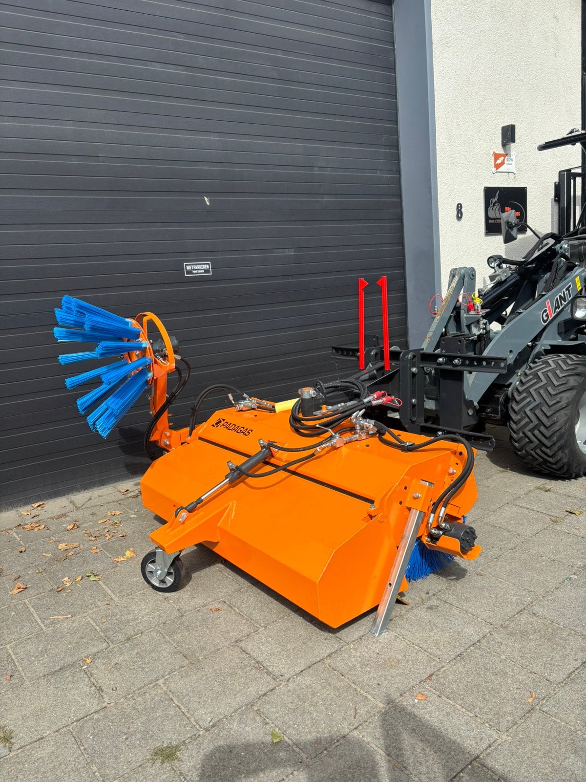 Veegbezem, Ophalen of Verzenden, Wiellader of Shovel