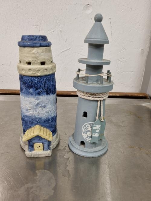 beelden vuurtoren 2 stuks, Verzamelen, Beelden en Beeldjes, Ophalen of Verzenden