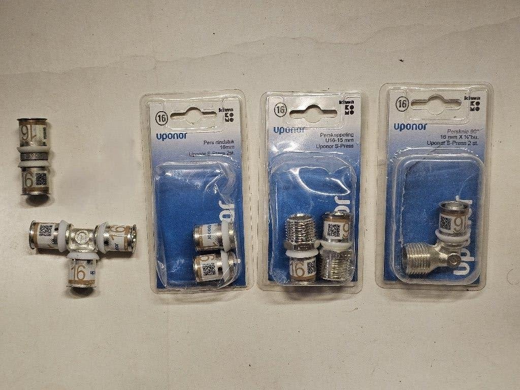 setje Uponor S-Press 16 mm fittingen, Ophalen of Verzenden, Nieuw, Overige typen