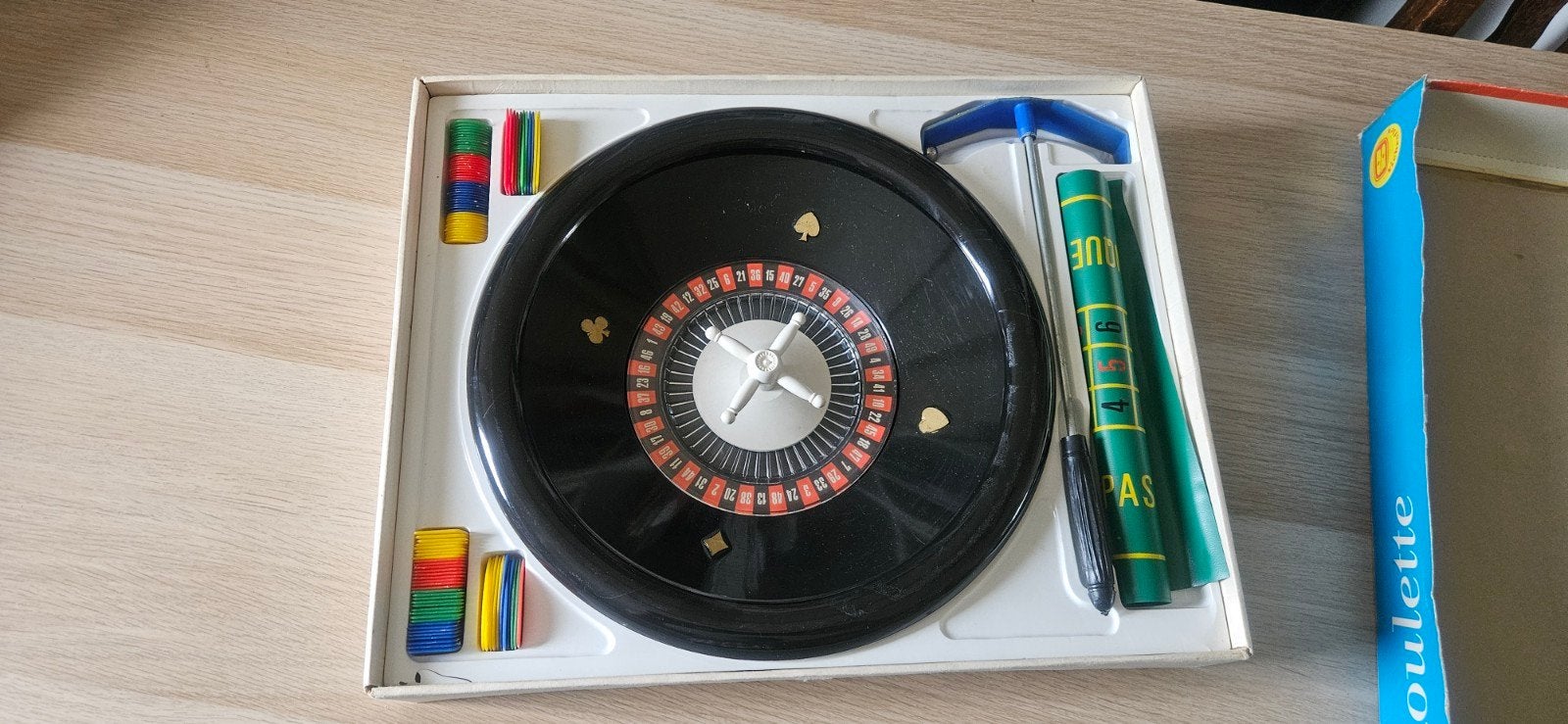 Vintage Roulette de Luxe Spel - Compleet in Doos, Vijf spelers of meer, Ophalen, Gebruikt, Strohofer