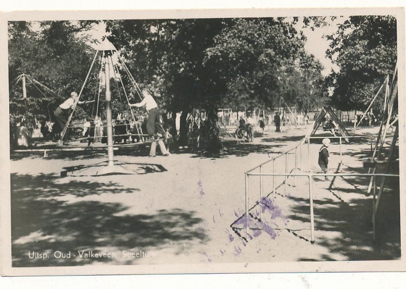 Oude ansichtkaart Speeltuin Valkenveen, Ophalen of Verzenden, 1920 tot 1940, Gelopen, Noord-Holland