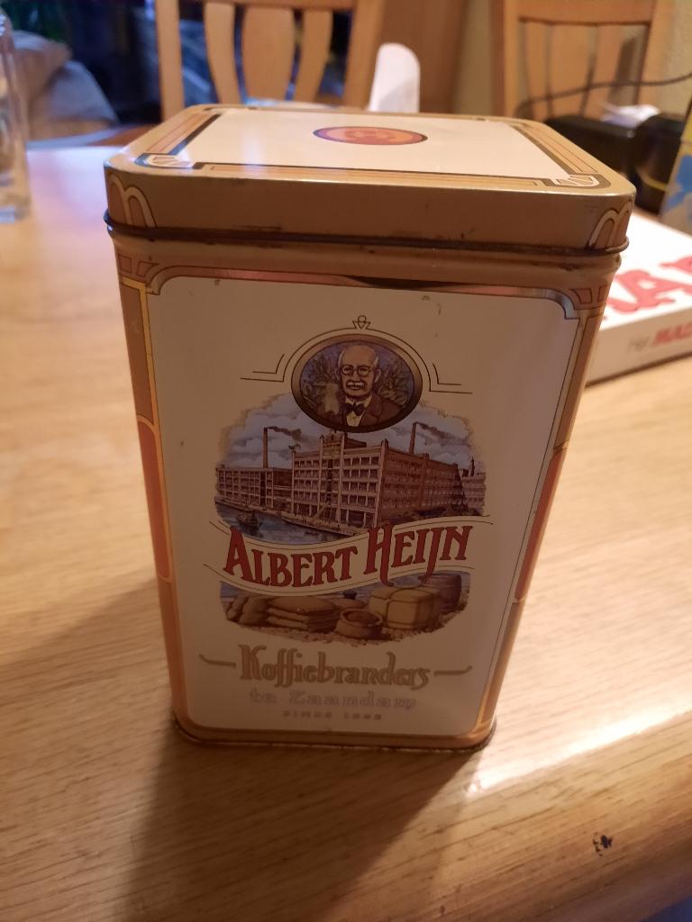 blik Albert Heijn Koffiebranders te Zaandam, Ophalen of Verzenden, Gebruikt, Overige