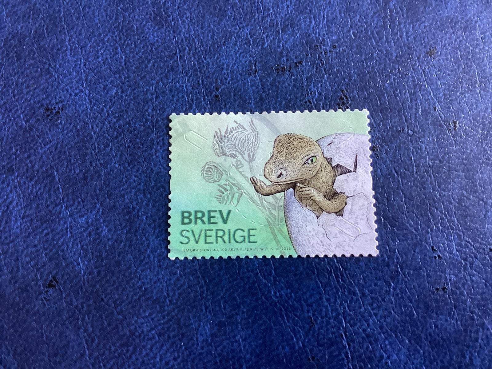 Zweden 2016- Mi.3089-Dinosaurus baby uit ei, Verzenden, Zweden, Gestempeld