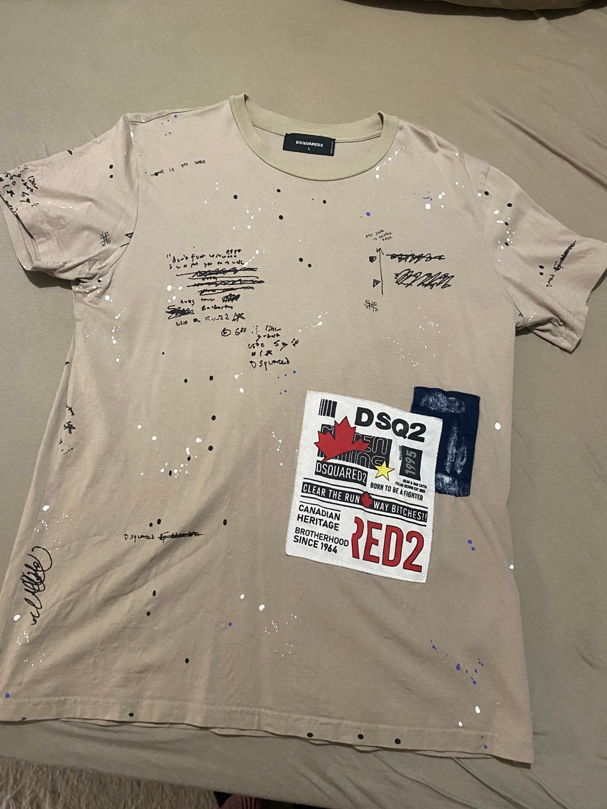 Dsquared 2 L, Ophalen of Verzenden, Zo goed als nieuw, Beige
