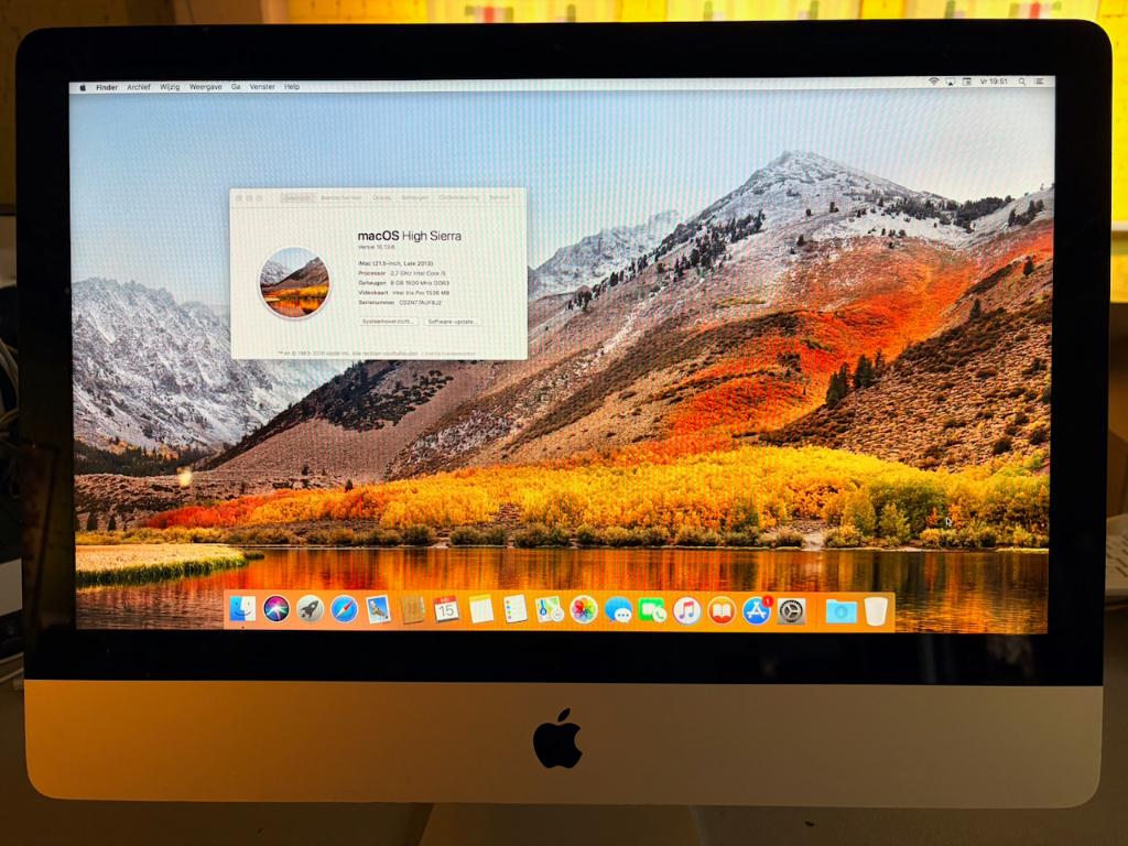 Apple iMac 21,5-inch 2013, Computers en Software, Apple Desktops, Ophalen, Gebruikt, 2 tot 3 Ghz, 21,5-inch