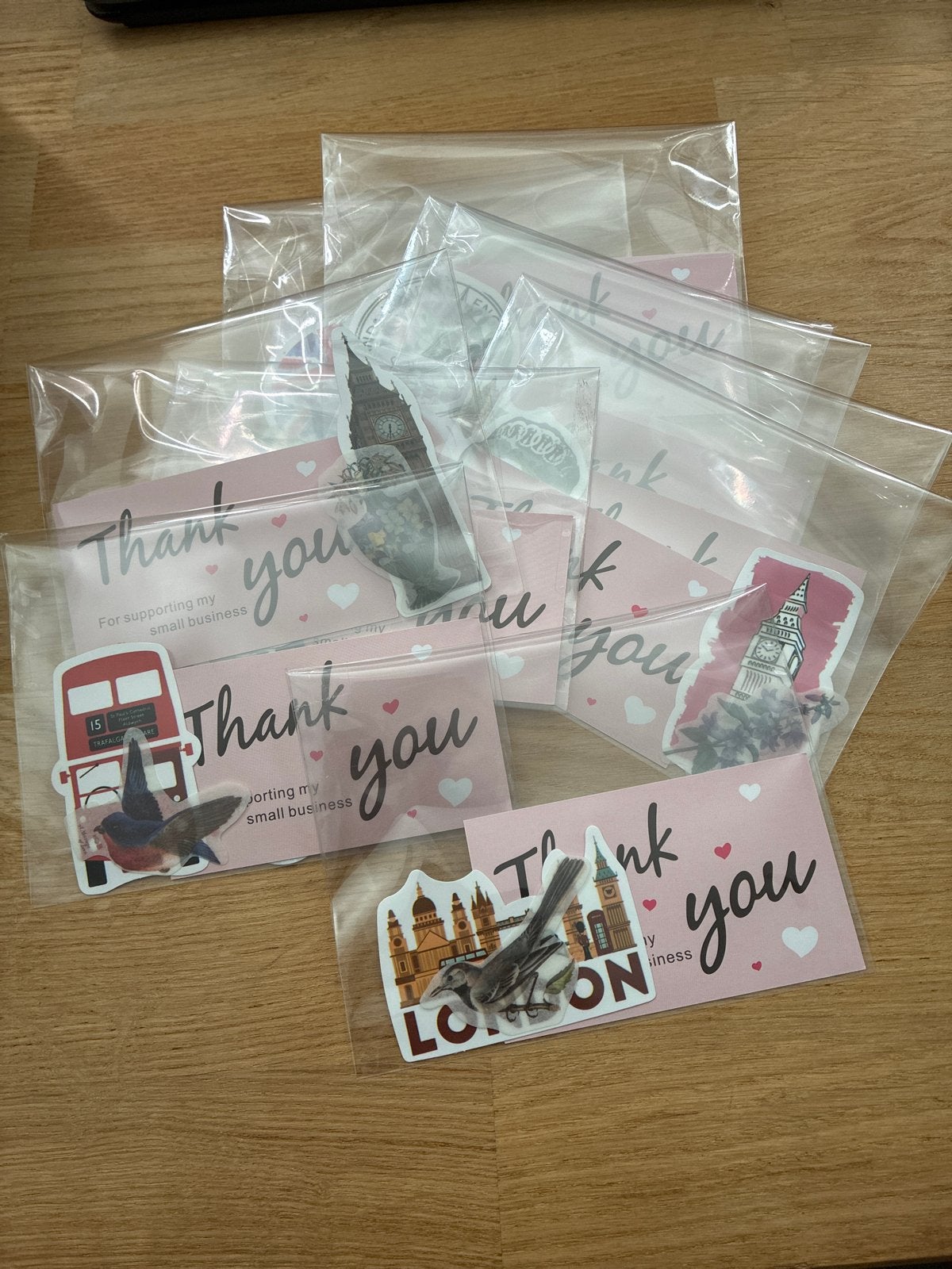 Leuke bedankjes voor bij je bestellingen!, Hobby en Vrije tijd, Ophalen of Verzenden, Nieuw, Stickers en Plaatjes