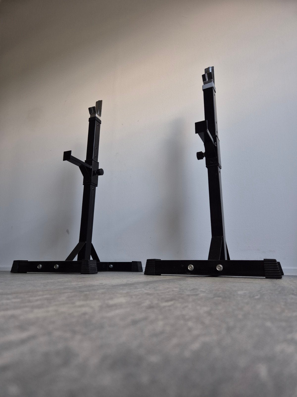 Verstelbare Squat Standaarden/ Haltersteunen – Home Gym, Ophalen of Verzenden, Gebruikt, Benen, Overige typen