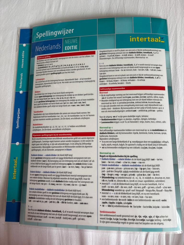 Spellingwijzer Intertaal - Nieuwe Editie, Boeken, Ophalen of Verzenden, Zo goed als nieuw, Non-fictie