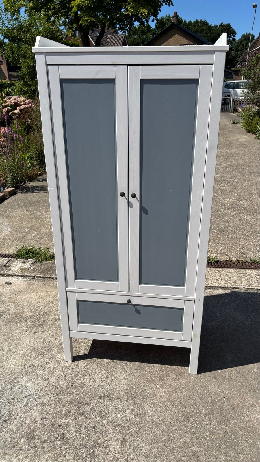 IKEA Sundvik kledingkast - Wit/Grijs, Ophalen, Gebruikt, Kast, 50 tot 70 cm
