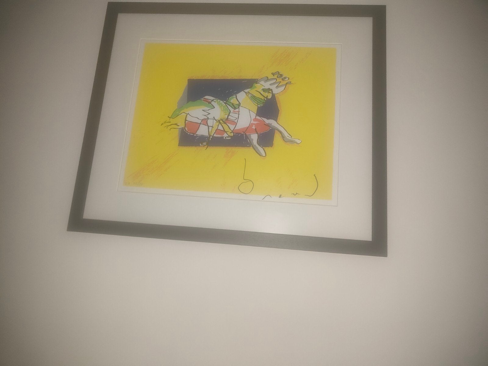 zeldzaam Herman Brood "Schaakmat" zeefdruk (origineel), Antiek en Kunst, Ophalen