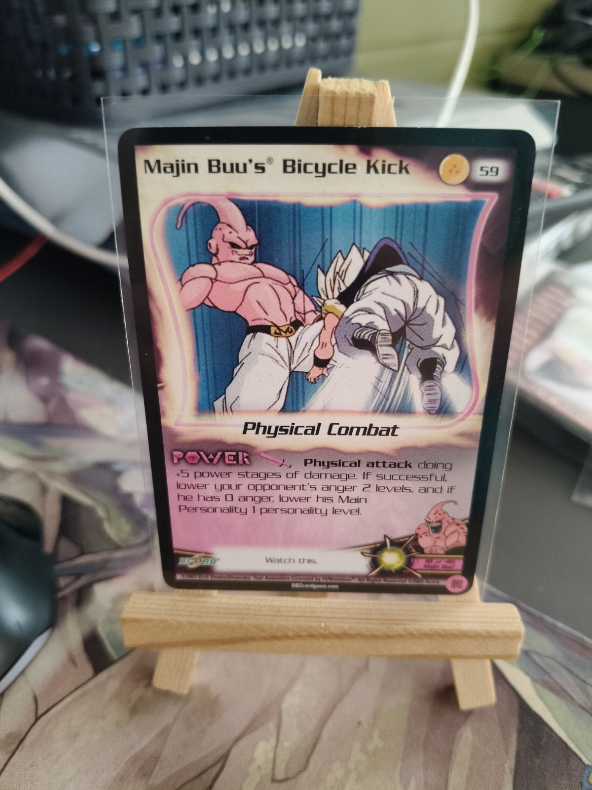 Dragon Ball Z Majin Buu's Bicycle Kick Kaart, Ophalen of Verzenden, Zo goed als nieuw, Losse kaart