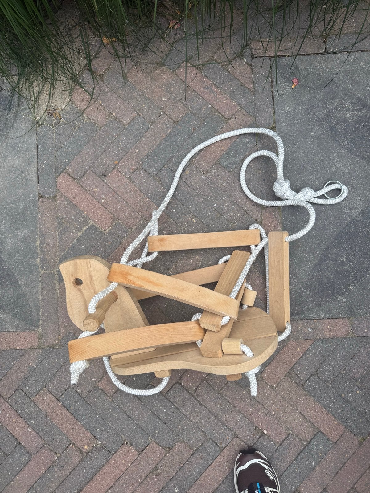 Houten schommel in paardvorm voor dreumes/peuter, Kinderen en Baby's, Ophalen, Nieuw, Schommel