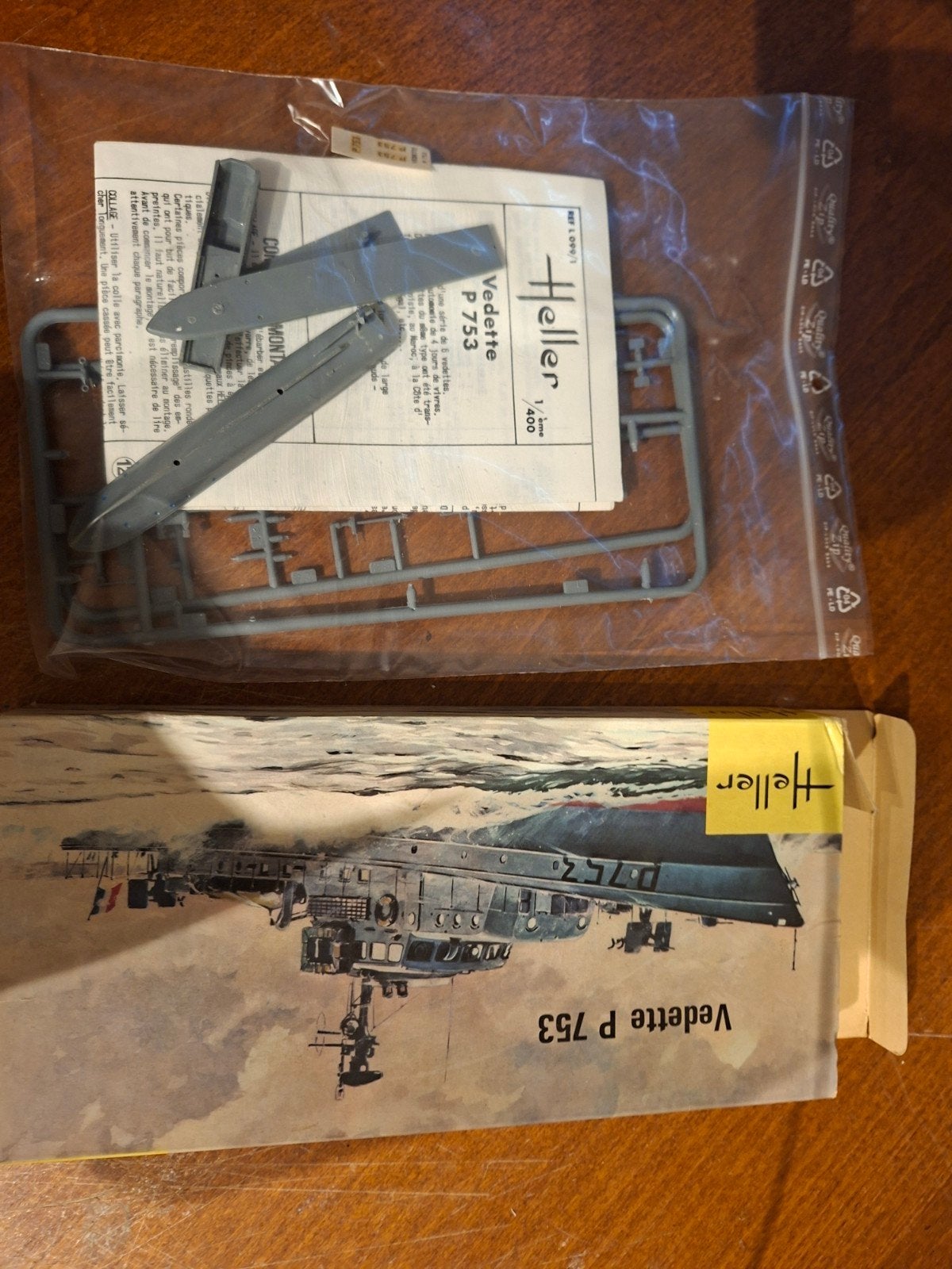 Heller Vedette P 753 modelbouwschip 1/400, Verzenden, Gebruikt, 1:200 of kleiner, Heller