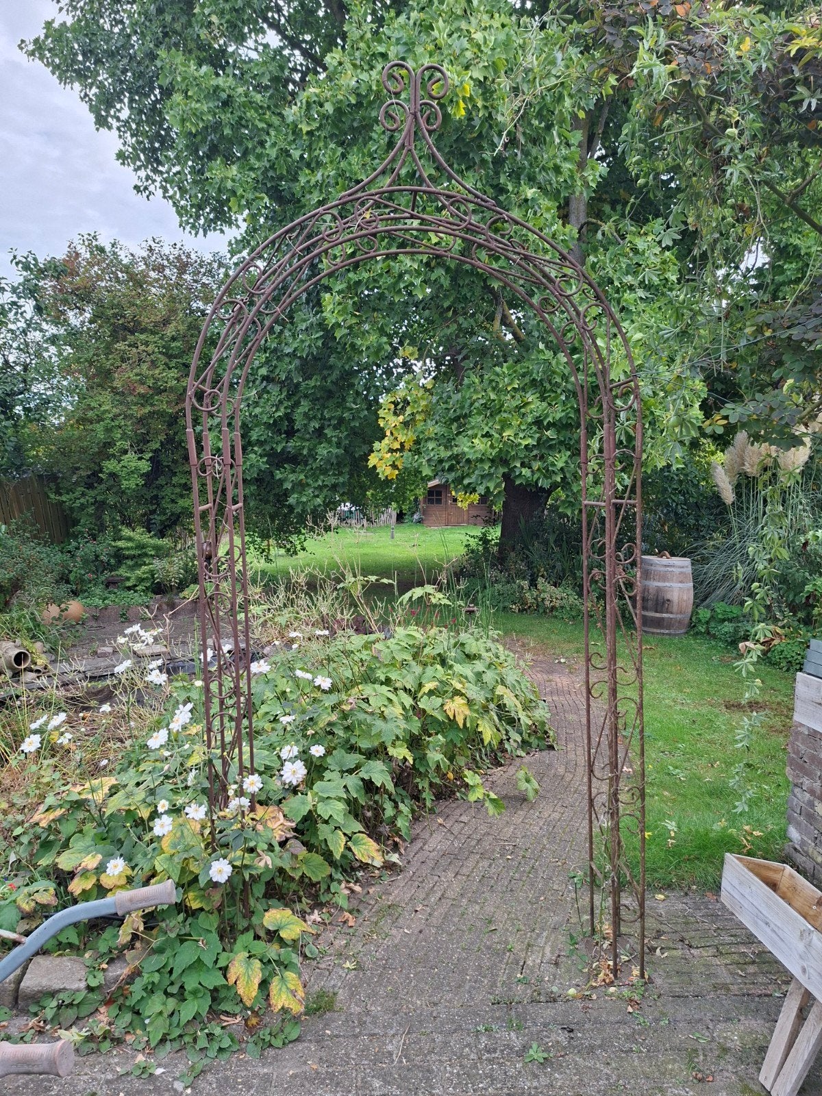 Smeedijzeren Rozenboog - Rustieke Tuinpoort, Ophalen, Gebruikt