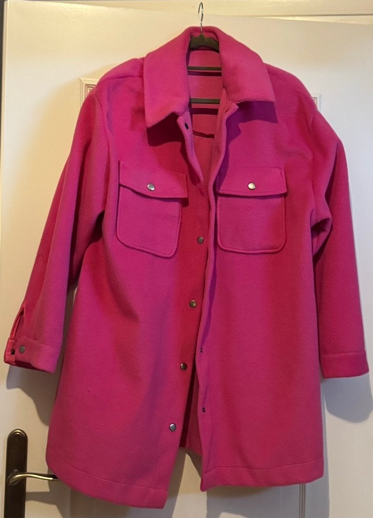 Roze jas van Norah maat 42 / 44, Ophalen of Verzenden, Zo goed als nieuw, Maat 42/44 (L), Roze