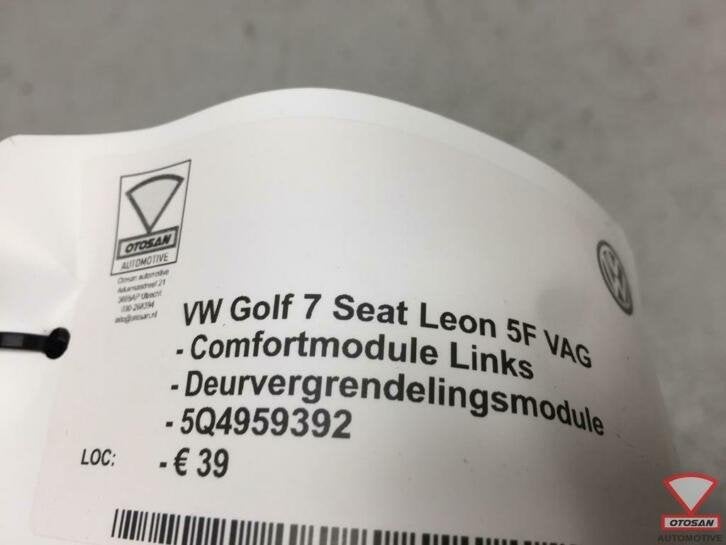 vw seat skoda audi vag deur portier module links 5q4959392, Gebruikt, Volkswagen, Volkswagen AG, Berliner Ring 2
38440  Wolfsburg, DE