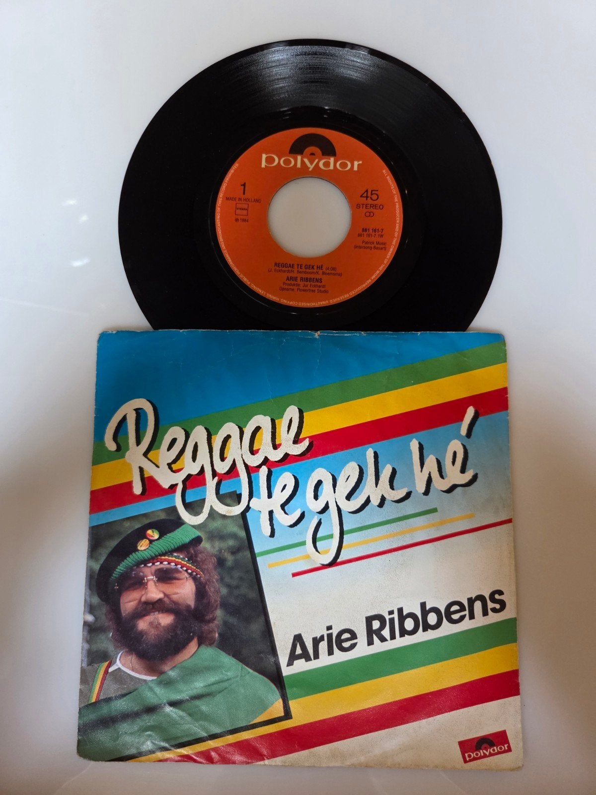 Arie Ribbens - Reggae te gek hé, Cd's en Dvd's, Ophalen of Verzenden, Gebruikt, 7 inch, Nederlandstalig