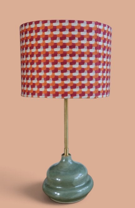 Keramieke lamp, Groen, Keramiek, Nieuw, E27 (groot)