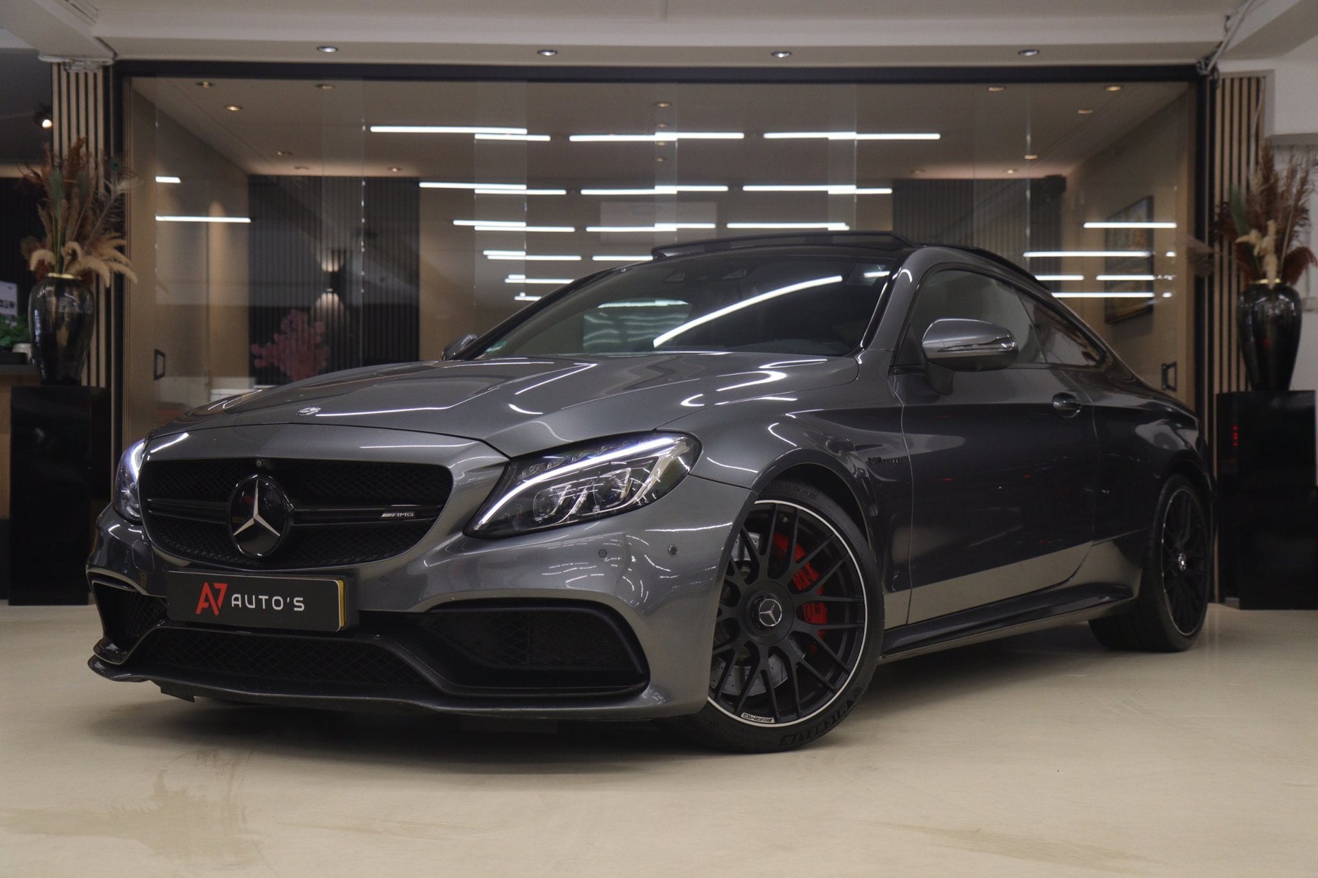 Mercedes-Benz C-klasse Coupé AMG 63 S PANO/360CAM/BURM/ACC/, Automaat, Achterwielaandrijving, Gebruikt, 4 stoelen