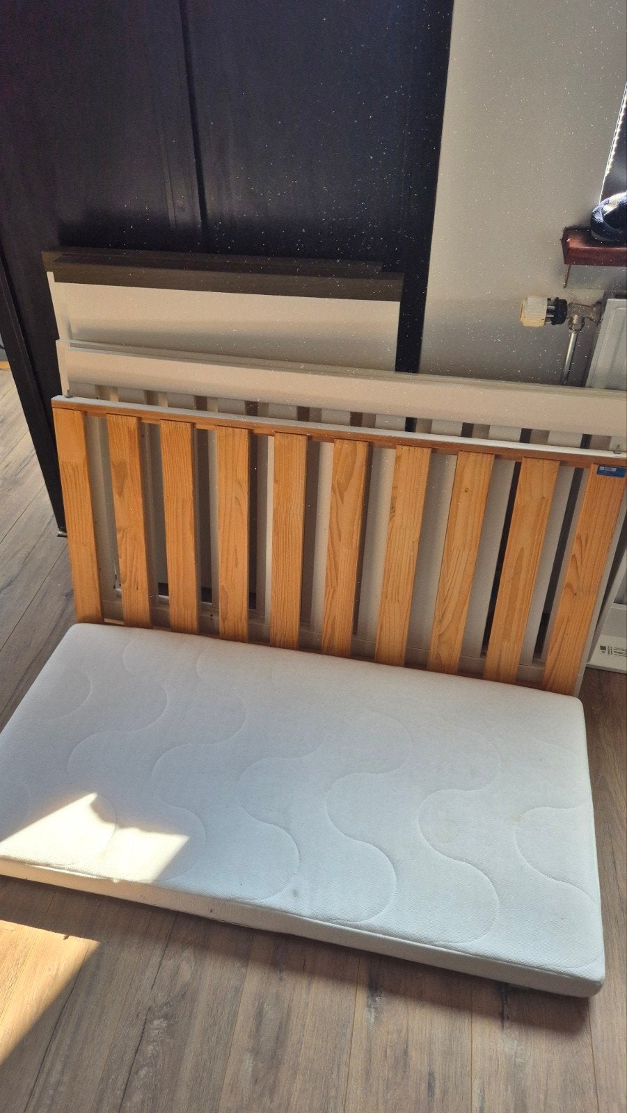Babybedje met matras - Zo goed als nieuw, Ophalen, 70 tot 85 cm, 140 tot 160 cm, Zo goed als nieuw