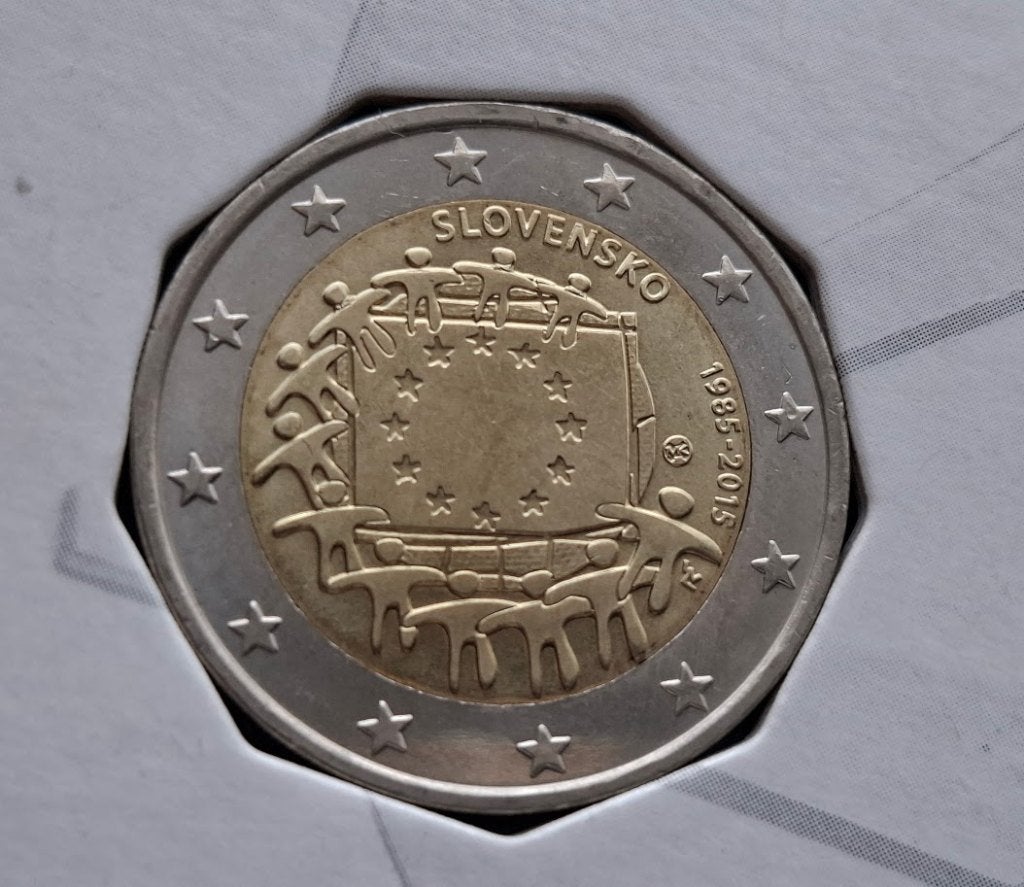 Slowakije 2 Euro 2015  "Europese Vlag"  (AMK) UNC, Verzenden, Slowakije, 2 euro