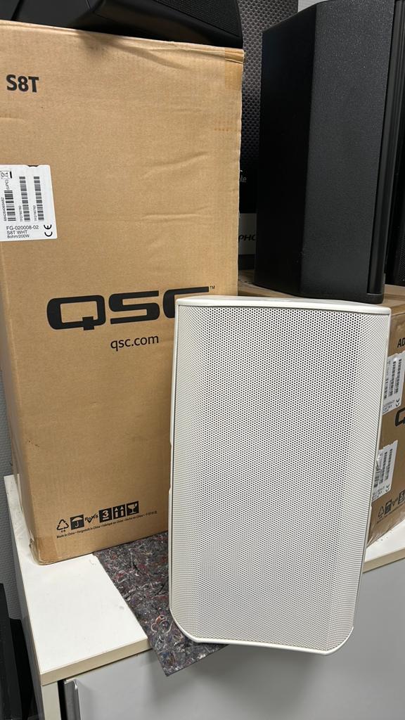 2x qsc ad-s8t wit, Overige typen, Nieuw, 120 watt of meer, Ophalen