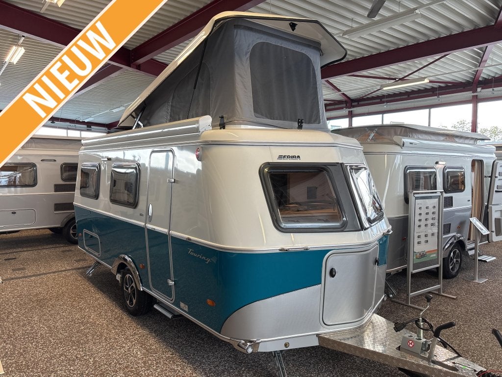 Eriba Touring 620 Harbour Blue Slaapdak, Caravans en Kamperen, Standaardzit, Bedrijf, 5 tot 6 meter, Eriba