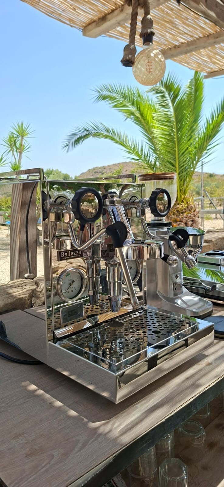 Bellezza Inizio V Espressomachine + Piccola 60 V2 molen, Ophalen, Gemalen koffie, Espresso apparaat, Zo goed als nieuw
