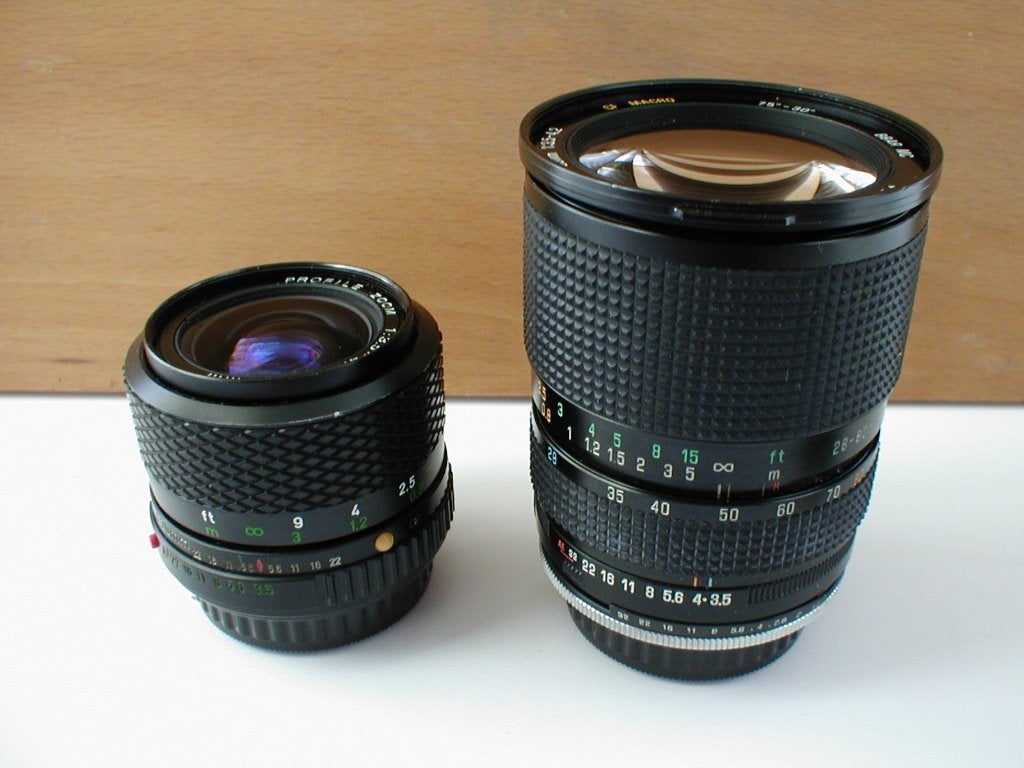 Tamron SP 28-80mm en Profile 35-70mm lenzen, Pentax PK, Audio, Tv en Foto, Fotografie | Lenzen en Objectieven, Ophalen of Verzenden