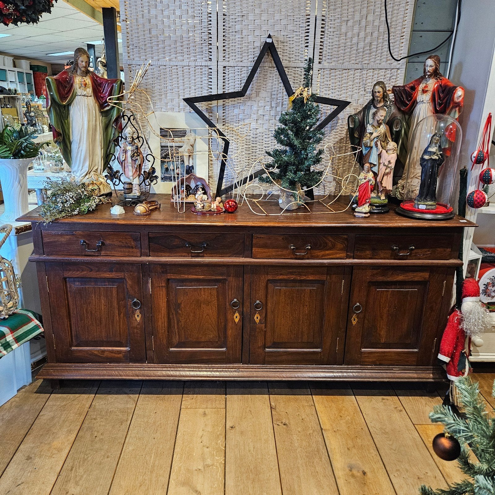 Koloniaal Dressoir - Massief Hout, Ophalen