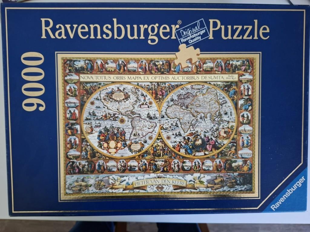 Ravensburger puzzel "Grote Wereldkaart 1611", Ophalen of Verzenden, Meer dan 1500 stukjes, Zo goed als nieuw, Legpuzzel