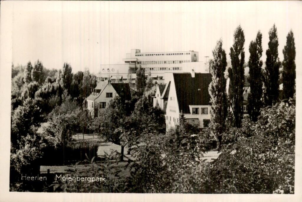 Heerlen - Molenbergpark - Parkzicht, Verzamelen, Ophalen of Verzenden, 1940 tot 1960, Gelopen, Limburg