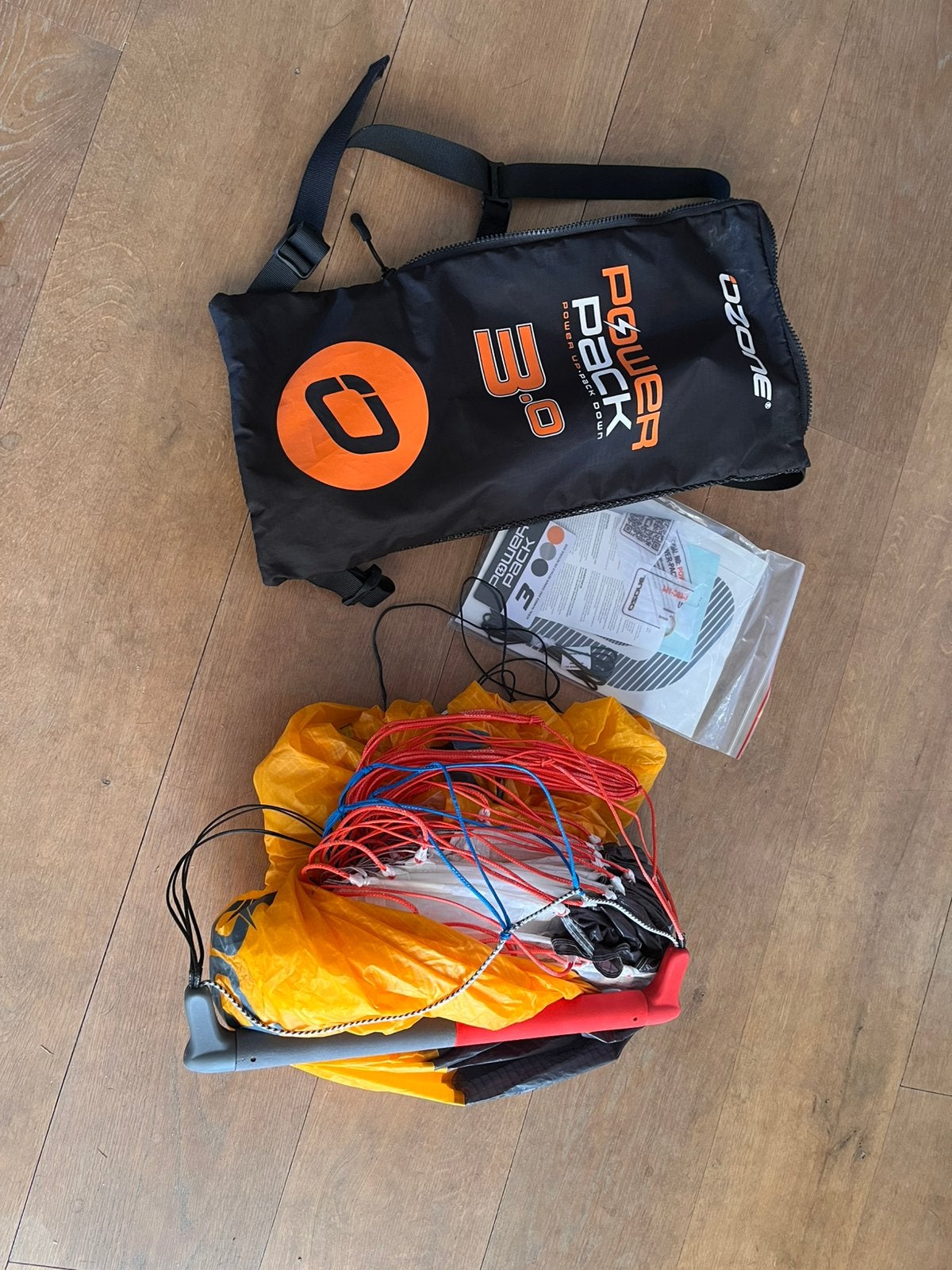 Parawing Ozone Powerpack 3m2, Ophalen of Verzenden, Zo goed als nieuw, Wingsurf-wing