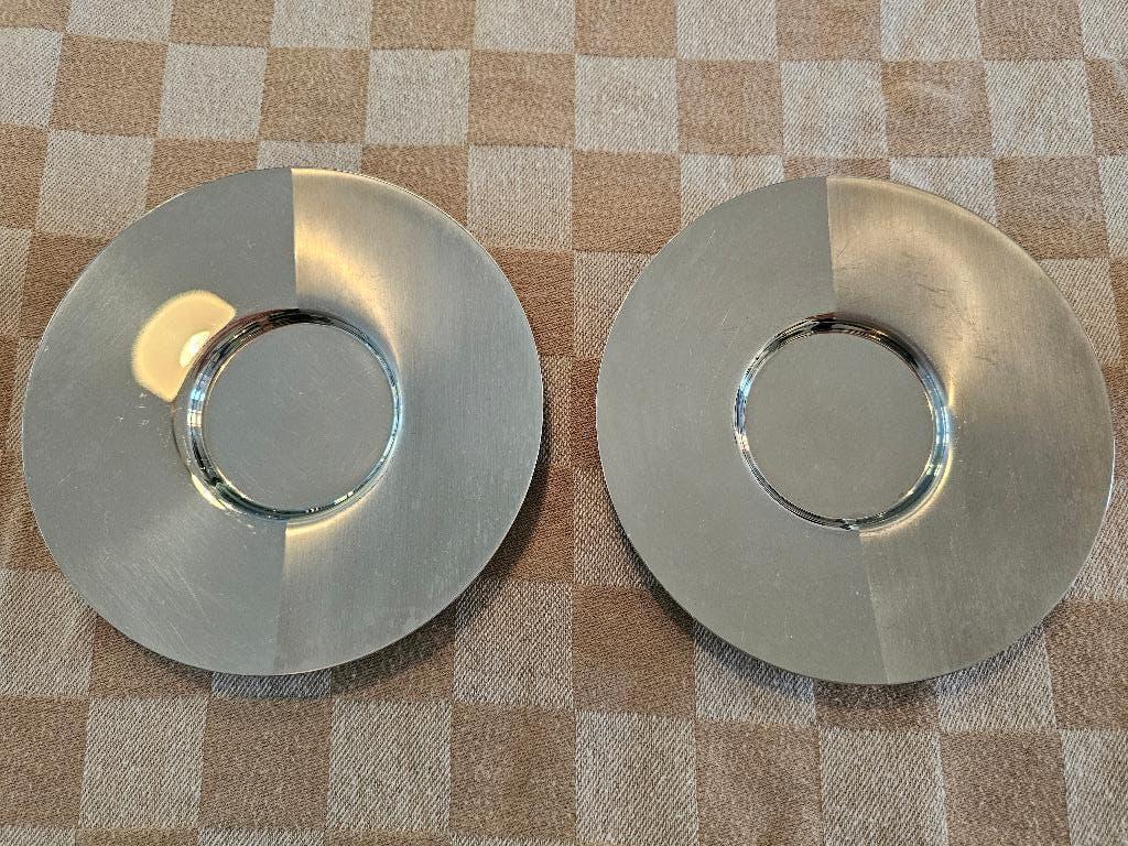 2 RVS schoteltjes van Nespresso z.g.a.n., Overige materialen, Ophalen of Verzenden, Zo goed als nieuw, Overige stijlen