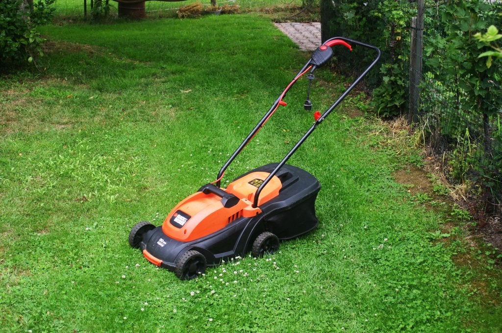Grasmaaier, Tuin en Terras, Grasmaaiers, Gebruikt, Elektrische grasmaaier, 30 t/m 39 cm, Cirkelmaaier, Opvangzak, Ophalen