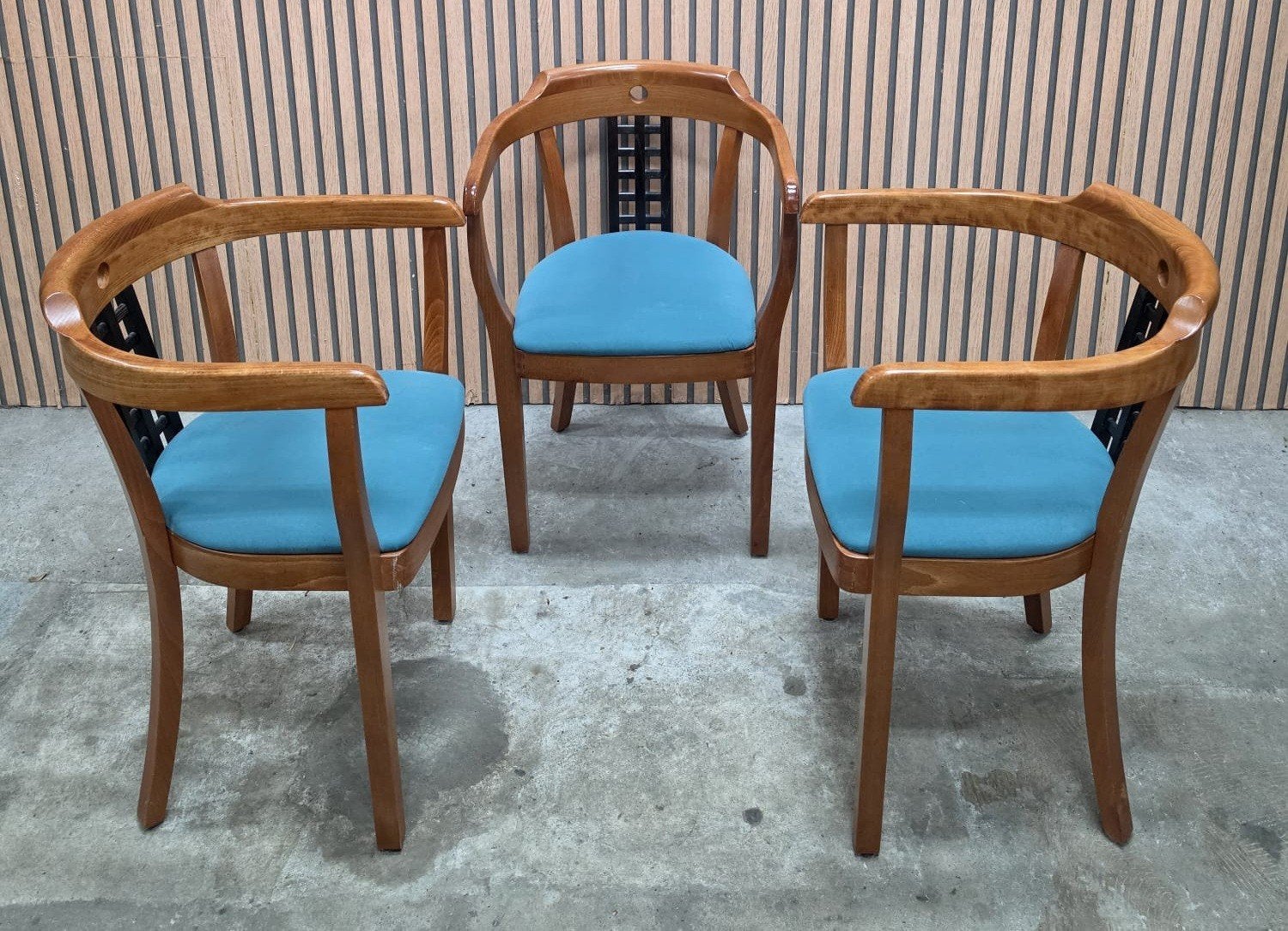 39 x Art Deco cafestoelen hout bistro horeca stoelen retro, Ophalen of Verzenden