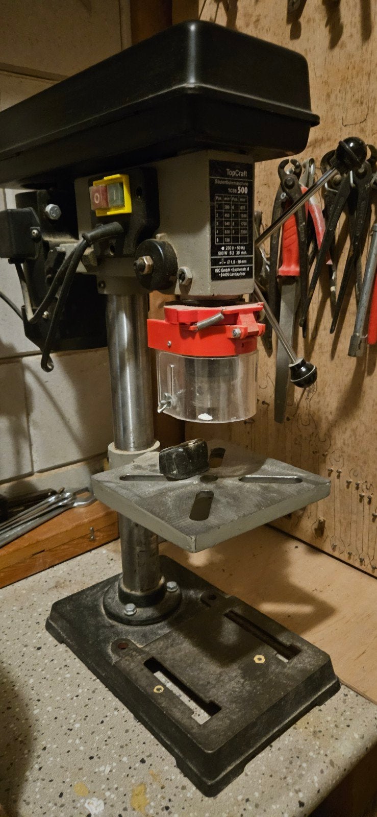 TopCraft Tcsb 500 Kolomboormachine - Krachtig en Betrouwbaar, Ophalen, Gebruikt, Variabele snelheid, Kolomboormachine