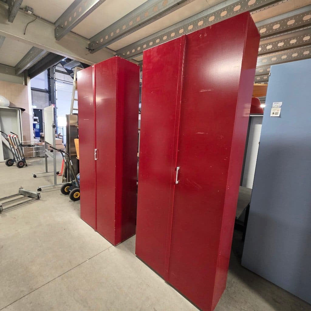 2x grote houten kast opbergkast afm 235x93x35 cm, Ophalen, Gebruikt, 200 cm of meer, 50 tot 100 cm
